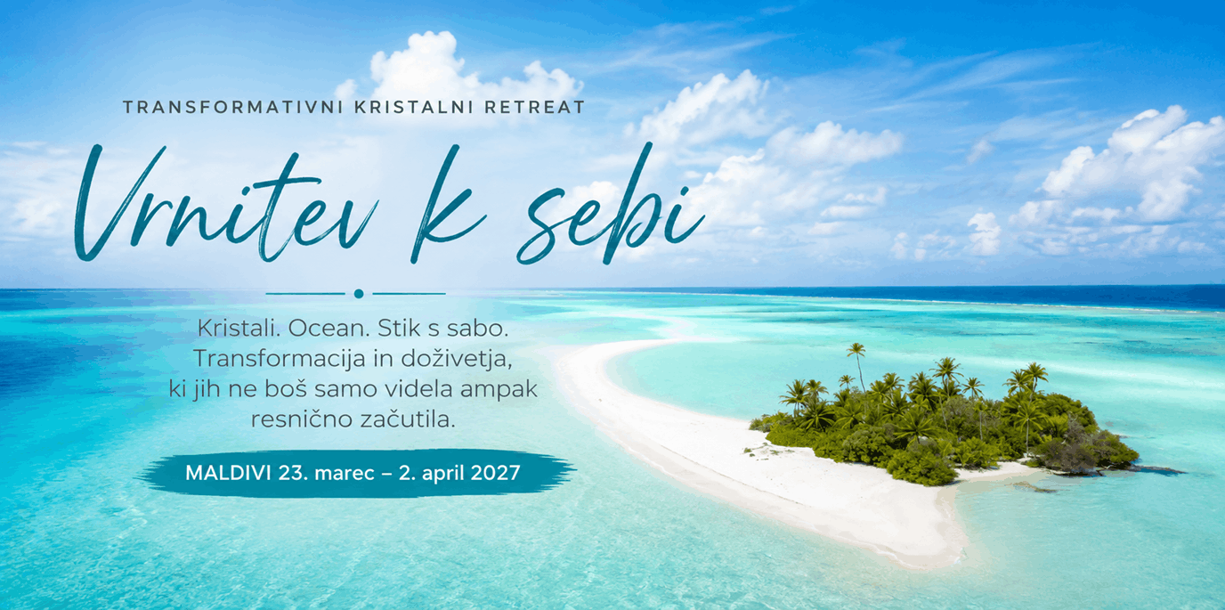 Transformativni kristalni retreat Vrnitev k sebi na Maldivih, od 23. marca do 2. aprila 2027